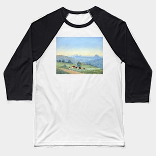 Glasshouse Mountains from Mountain View Road Baseball T-Shirt